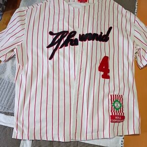 Classic Red and White Striped Men's Jersey